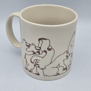 Taylor & Ng Bear Mug Vintage 1979 Japan Ceramic Coffee Cup Naughty Orgy Design